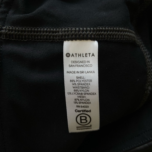 Athleta black faux leather leggings small - Picture 9 of 9